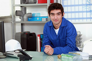 Tim, one of our plumbers in Millbrae,CA is at his desk waiting for your call